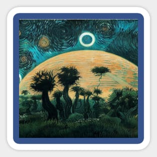 Starry Night in Kashyyyk Sticker